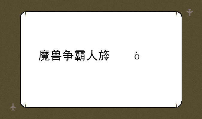 魔兽争霸人族开局