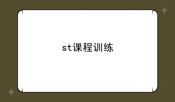 st课程训练